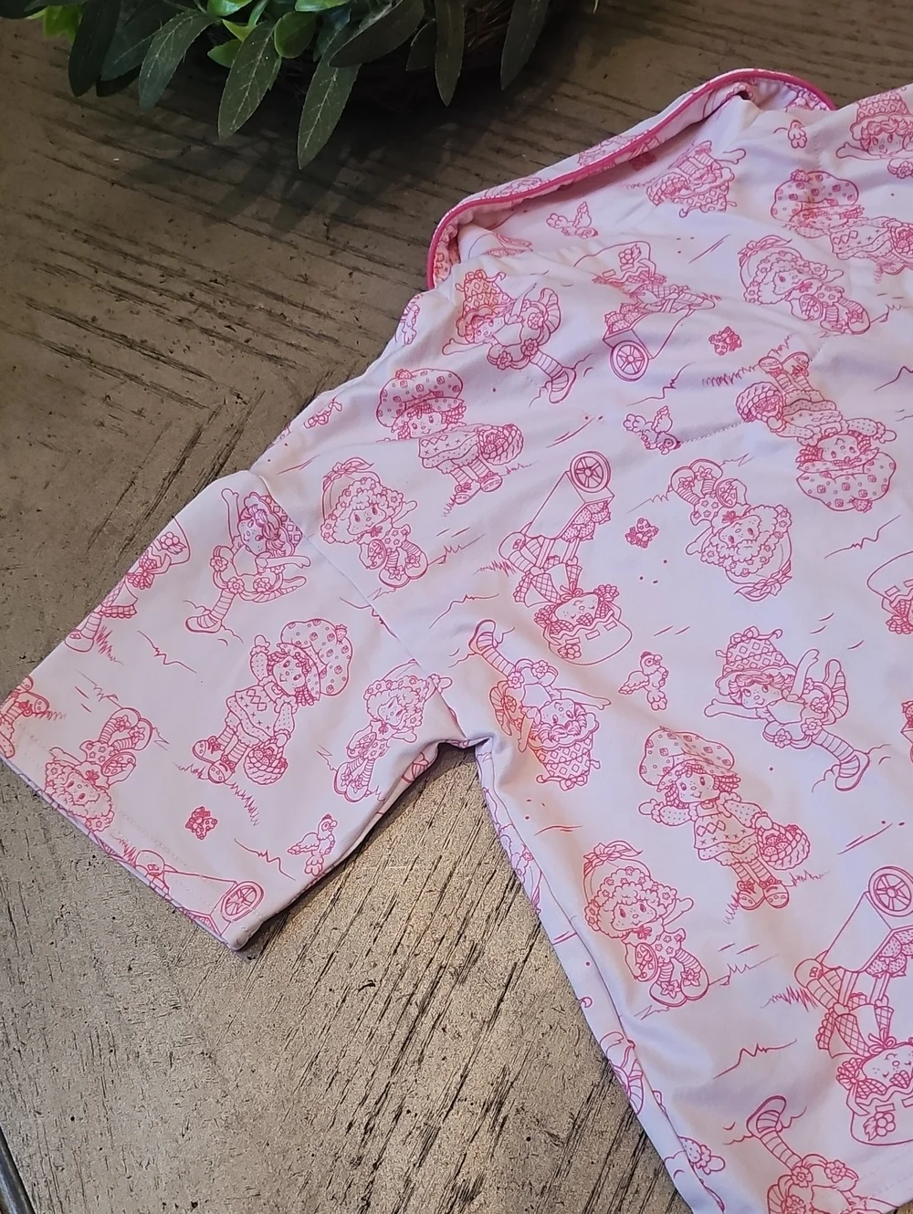 Strawberry Shortcake Pj Top Size M 7/8